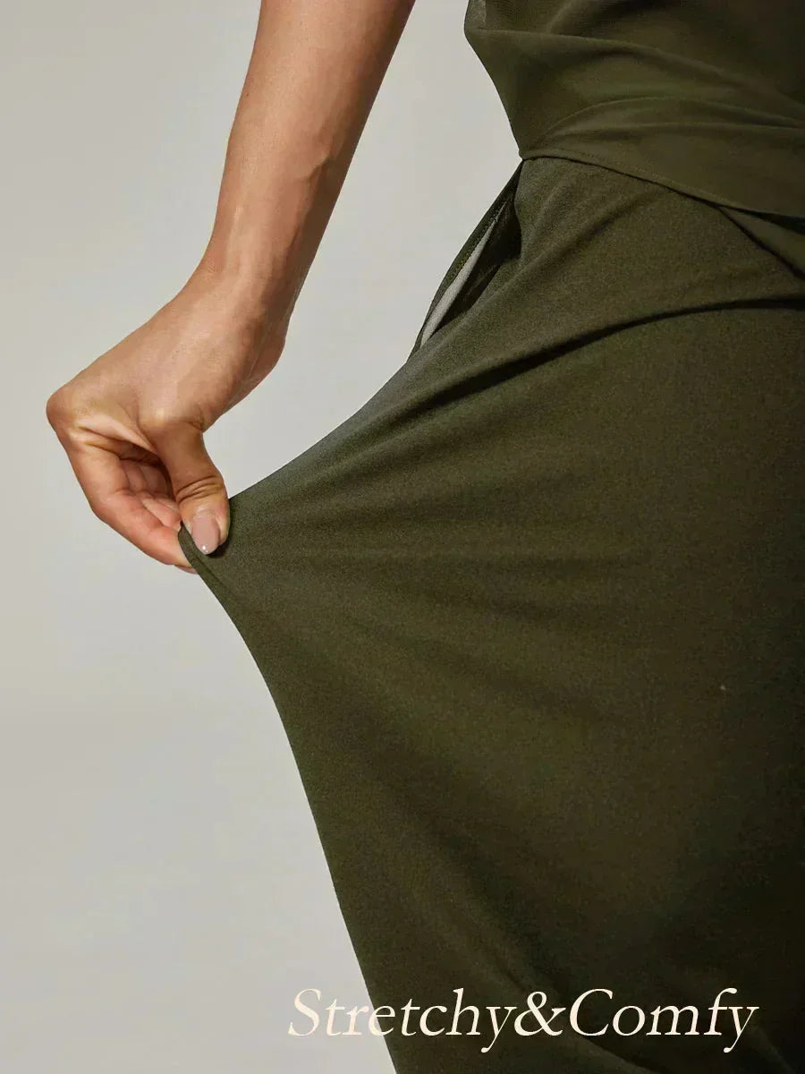 Cropped Wide Leg Pants