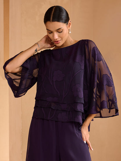 Chiffon Floral Layered Blouse