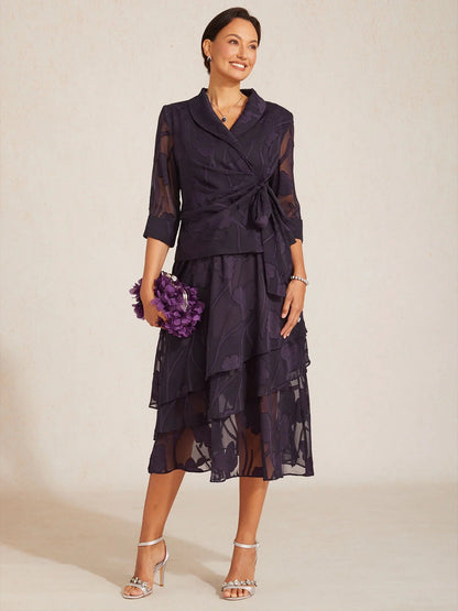Elegant Floral Chiffon Blouse