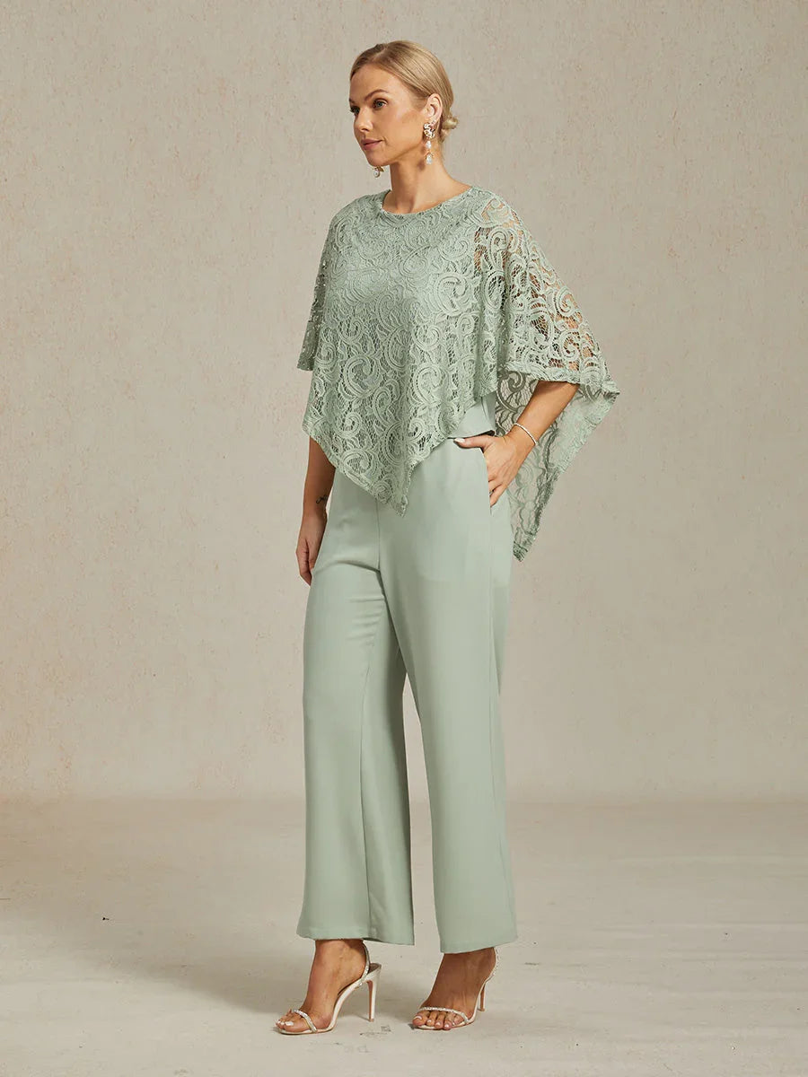 Elegant Lace Batwing Sleeve Top
