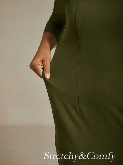 Elegantes Etui-Cocktailkleid mit verziertem Illusionsnetz-Ausschnitt