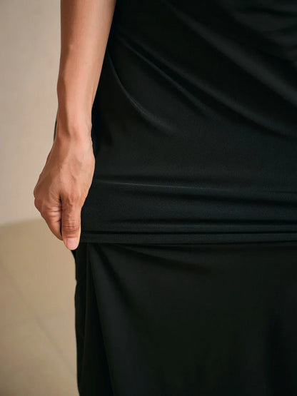 Embroidered Sequin Empire Waist Gown with Flutter Sleeves