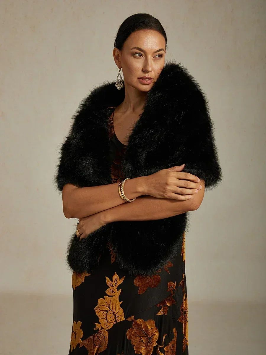 Floral Chiffon Evening Gown with Asymmetrical Hem