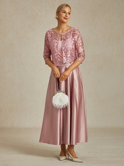 Formal Satin A-Line Ballgown Skirt with Pockets