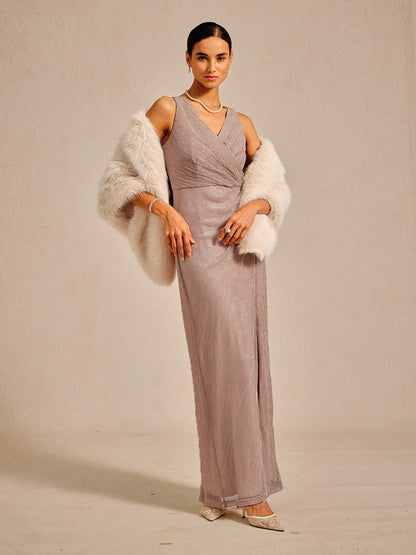 Faux Fur Shawl with Soft Touch and Fluffy Texture