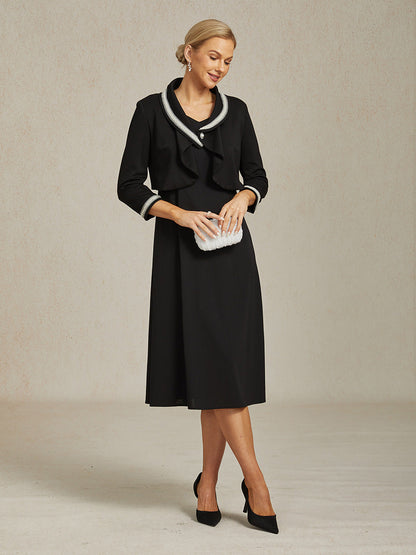 Elegant Stretch Beaded Jacket with Two-Way Styling