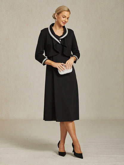 Elegant Stretch Beaded Jacket with Two-Way Styling