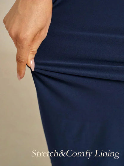 Ruffle Flutter Lace Midi Dress