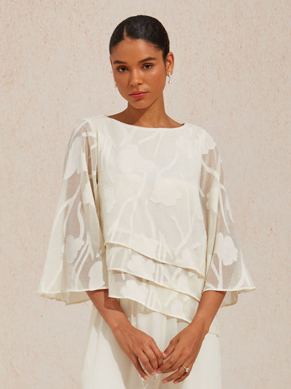 Chiffon Floral Layered Blouse