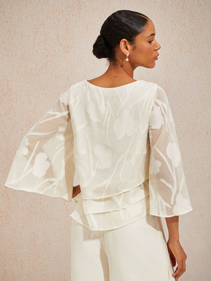 Chiffon Floral Layered Blouse