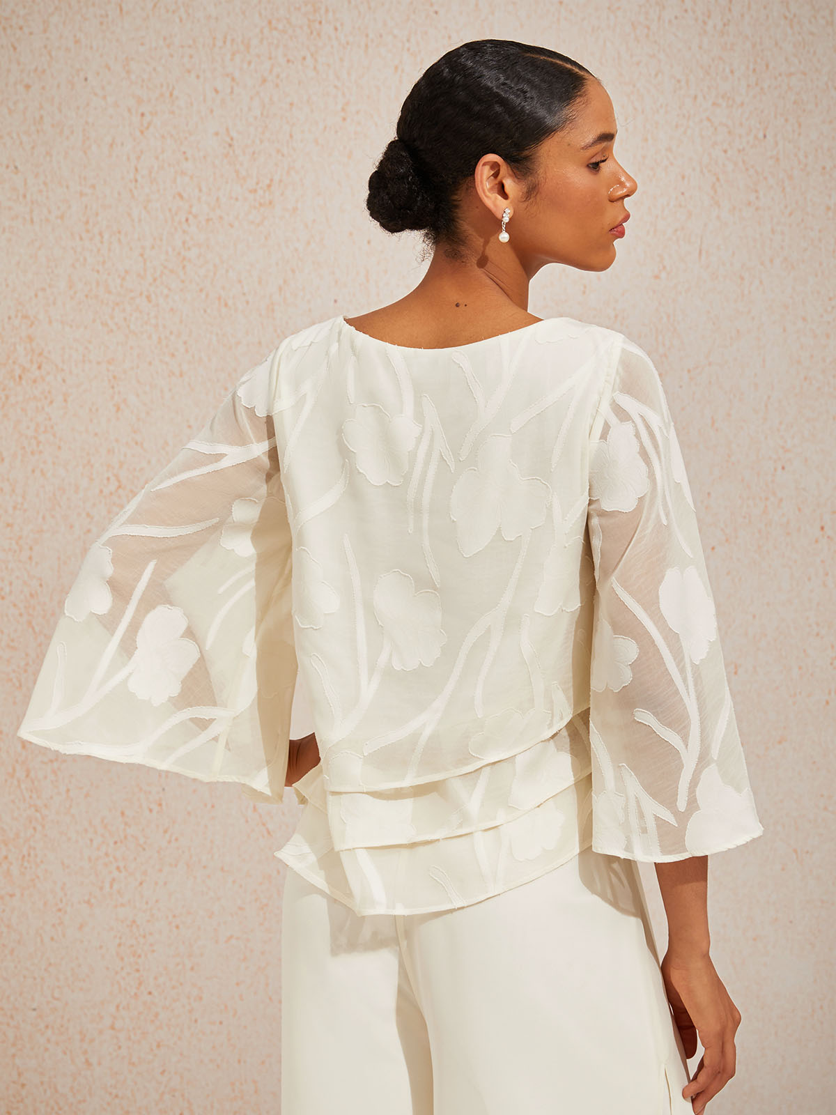 Chiffon Floral Layered Blouse