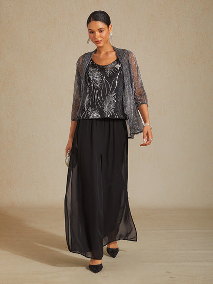 Sequins Vest Evening Tops