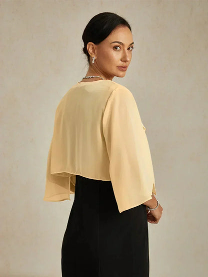 Sheer Chiffon Evening Cover Up