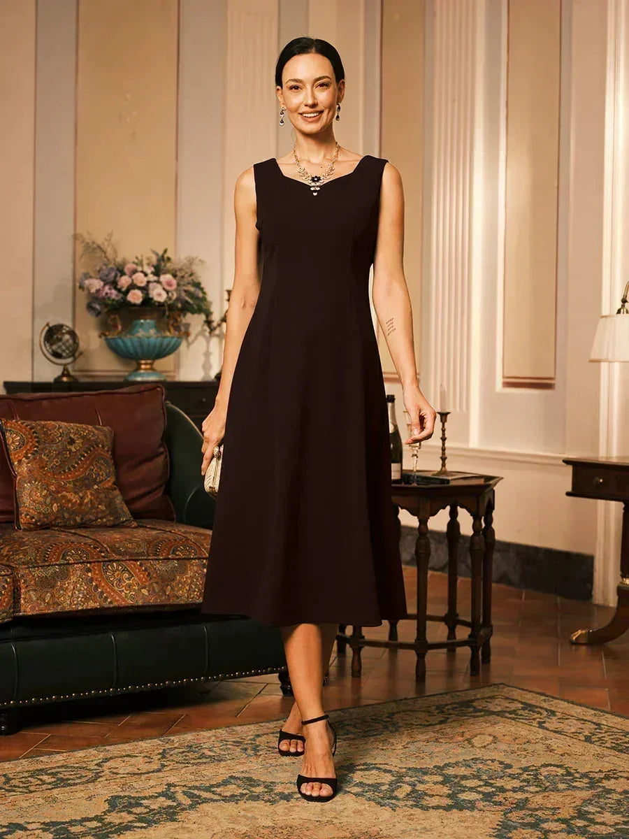 Sleeveless Sheath Midi Dress