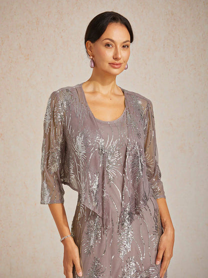 Mesh Sequin Short Shrug