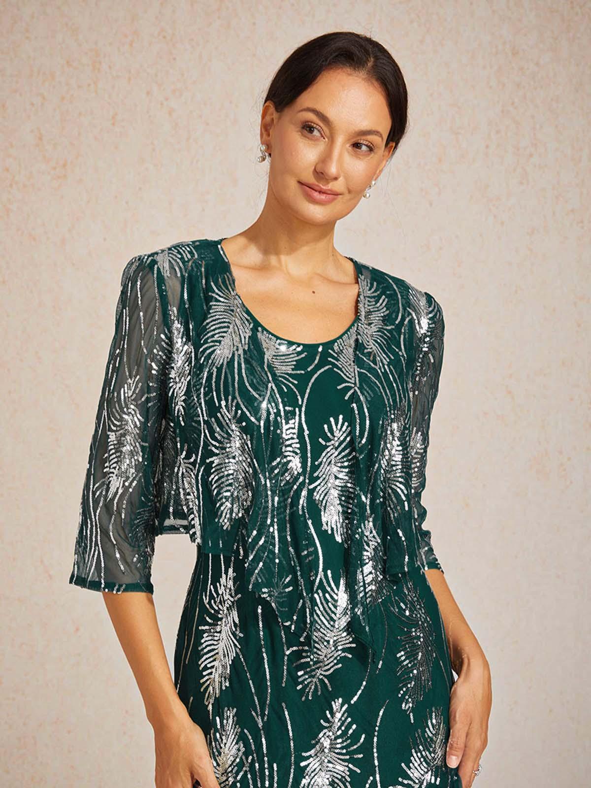 Mesh Sequin Short Shrug