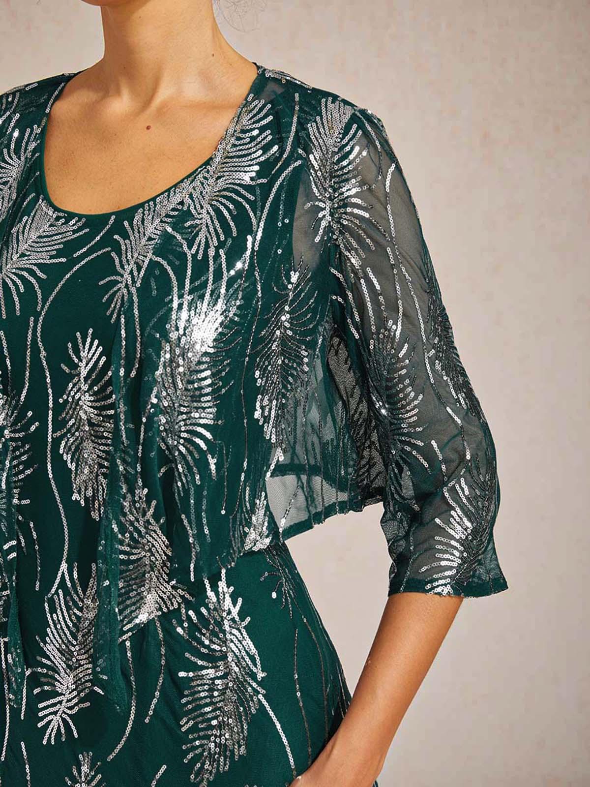 Mesh Sequin Short Shrug