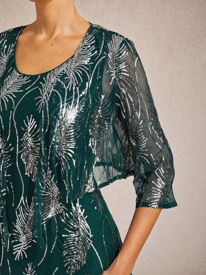 Mesh Sequin Short Shrug