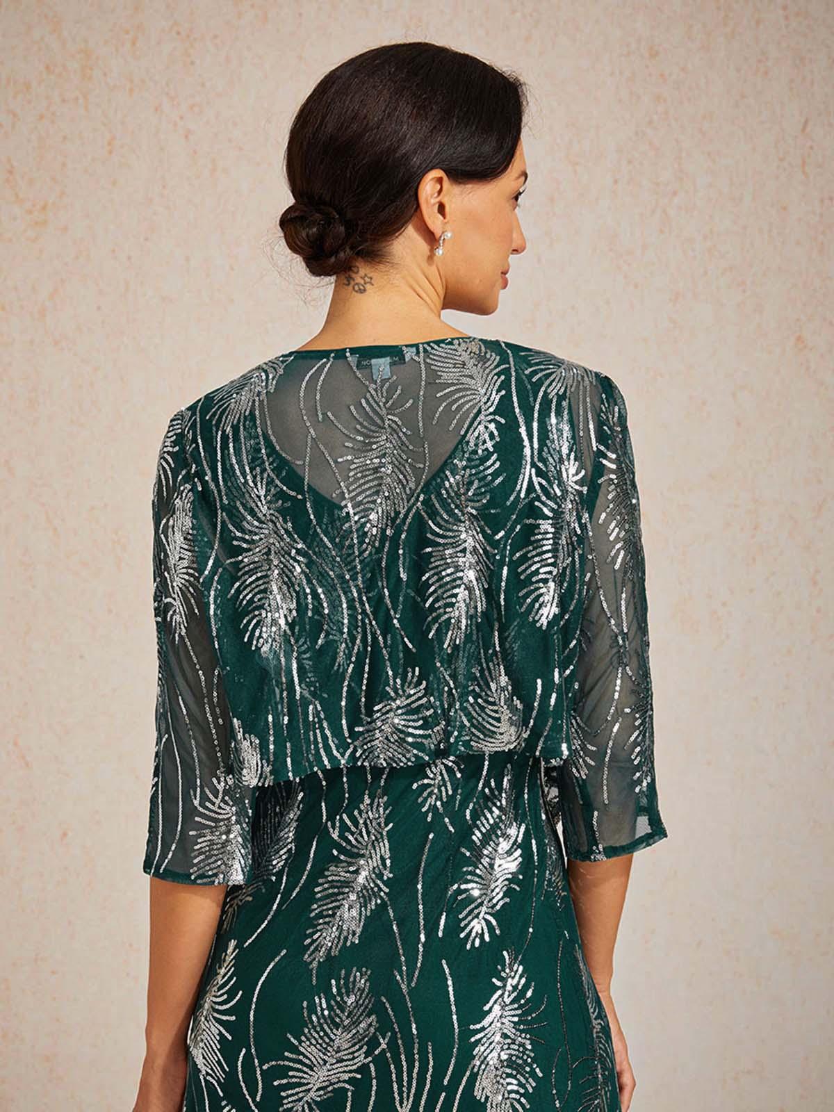 Mesh Sequin Short Shrug