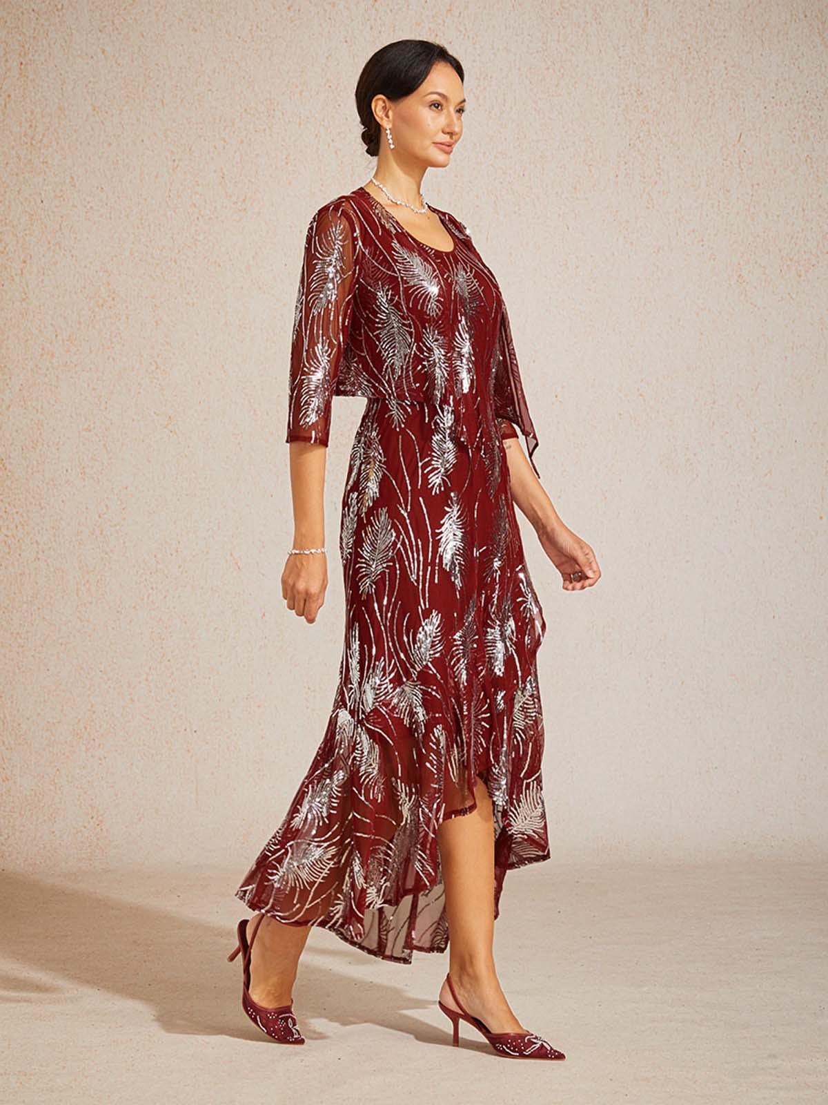 Sleeveless Sequin Maxi Dress