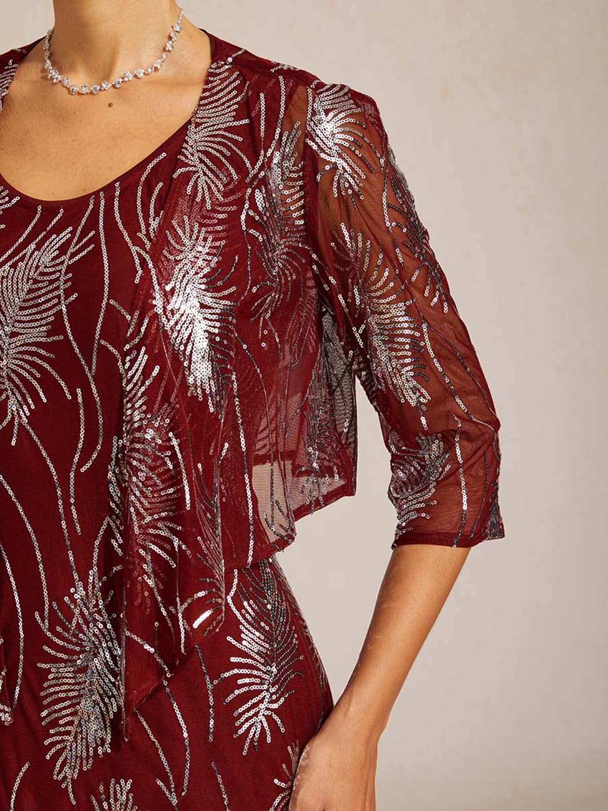 Mesh Sequin Short Shrug