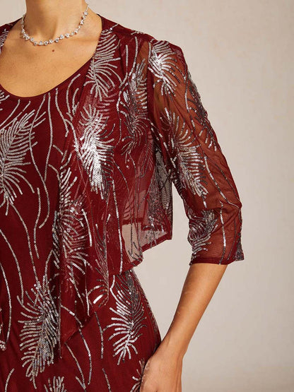 Mesh Sequin Short Shrug