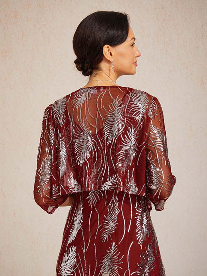 Mesh Sequin Short Shrug