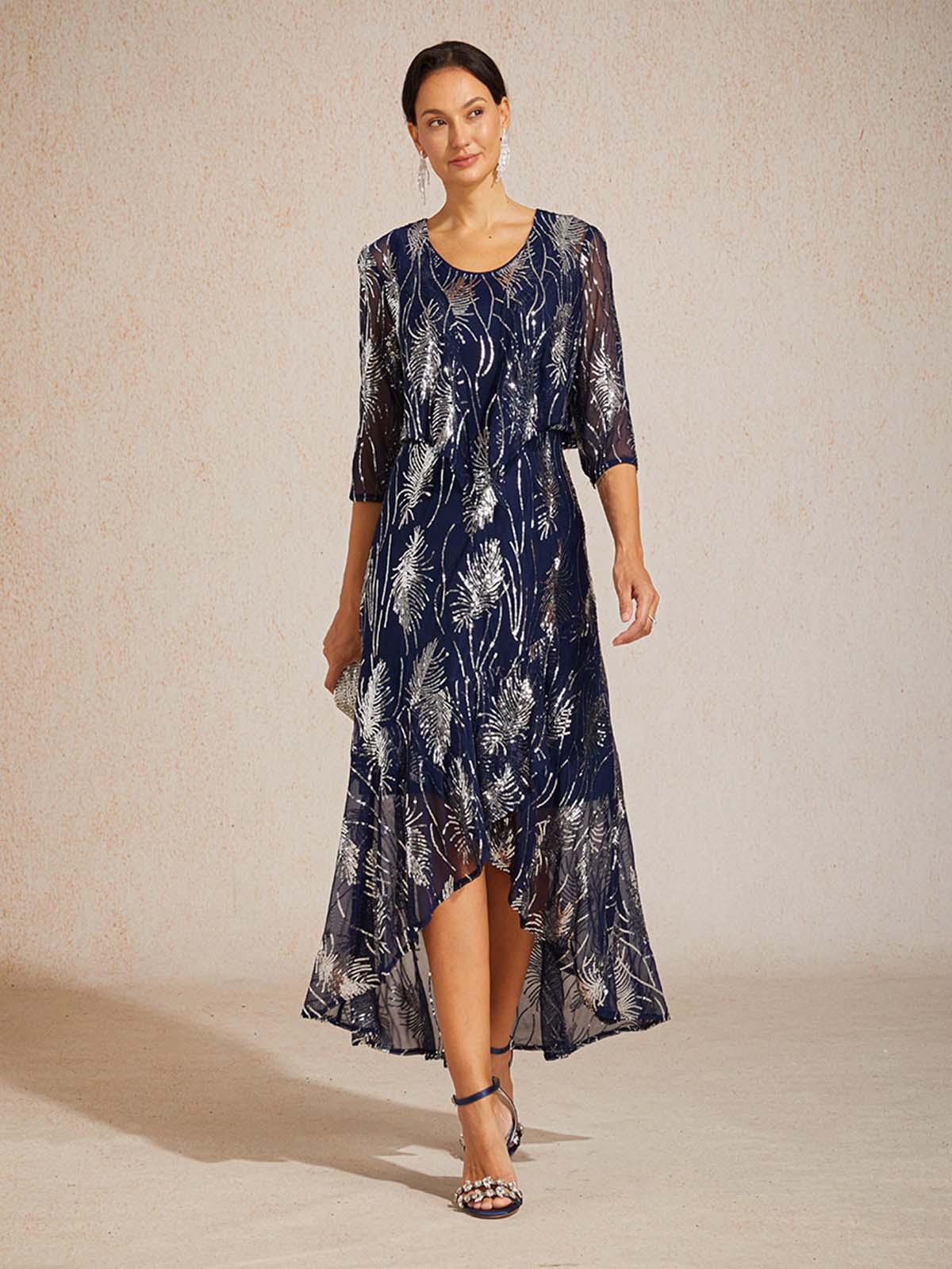 Sleeveless Sequin Maxi Dress