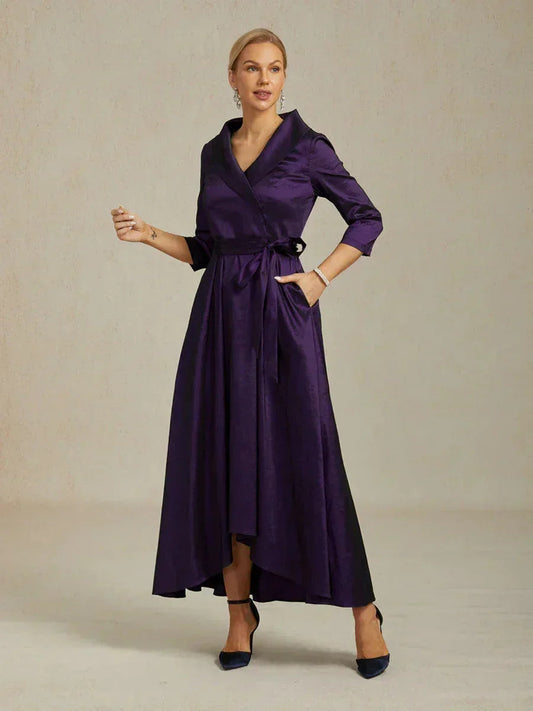 Taffeta High Low Dress