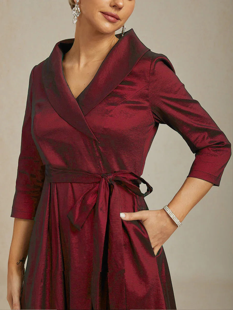 Taffeta High Low Dress