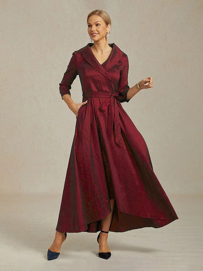 Taffeta High Low Dress