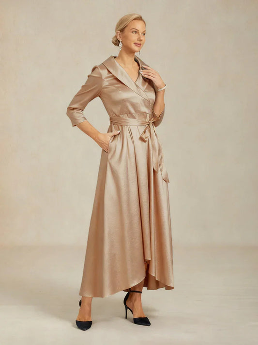 Taffeta High Low Dress