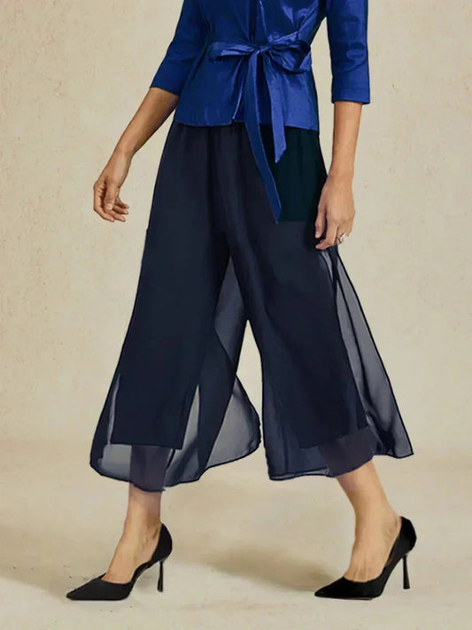 Cropped Wide Leg Pants