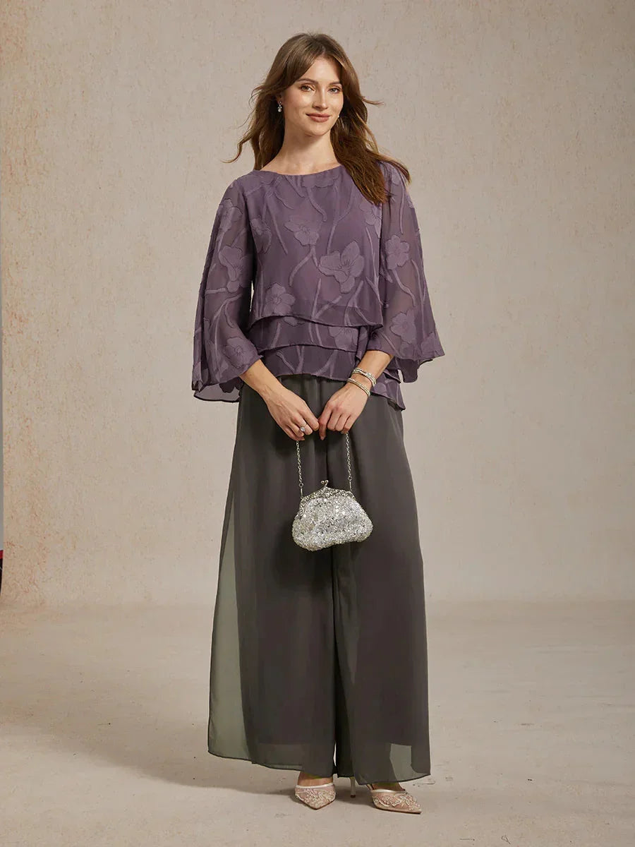 Chiffon Floral Layered Blouse