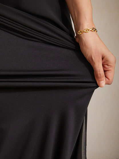 Maxi Chiffon Mid-Waist Skirts