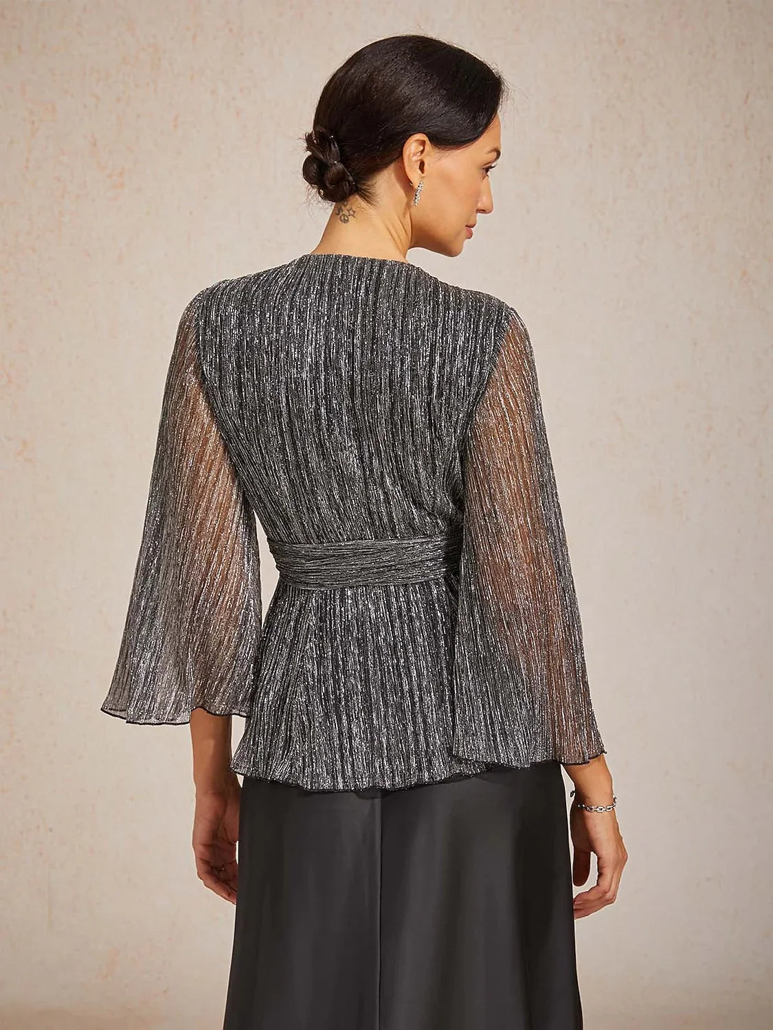 Dressy Wrap Tie Front Tops