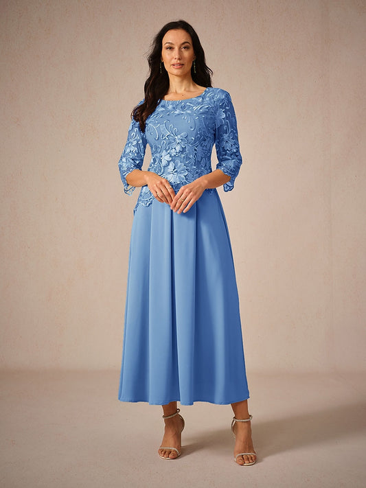 Lace A Line Maxi Dress