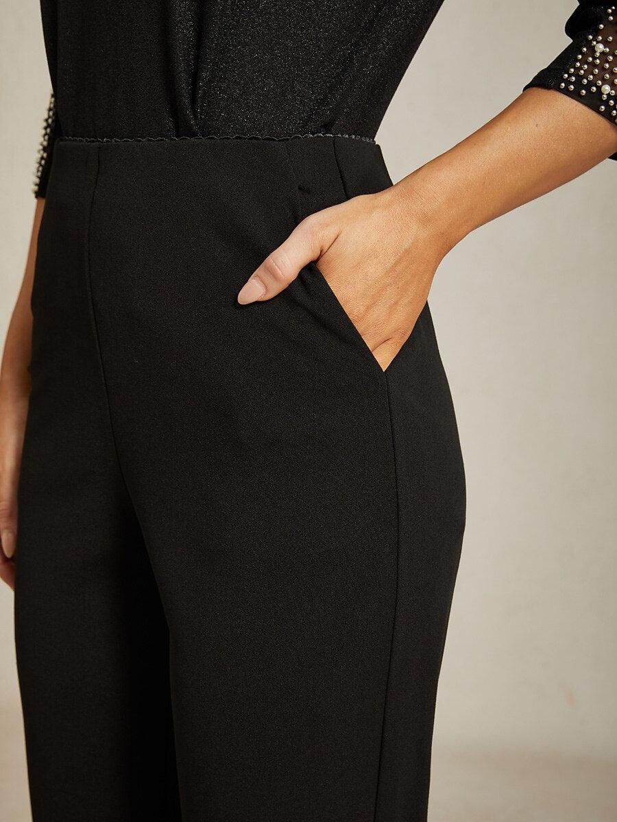 Skinny Mid Waist Pants