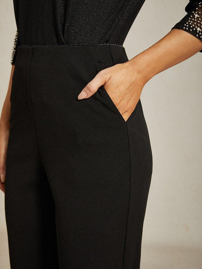 Skinny Mid Waist Pants
