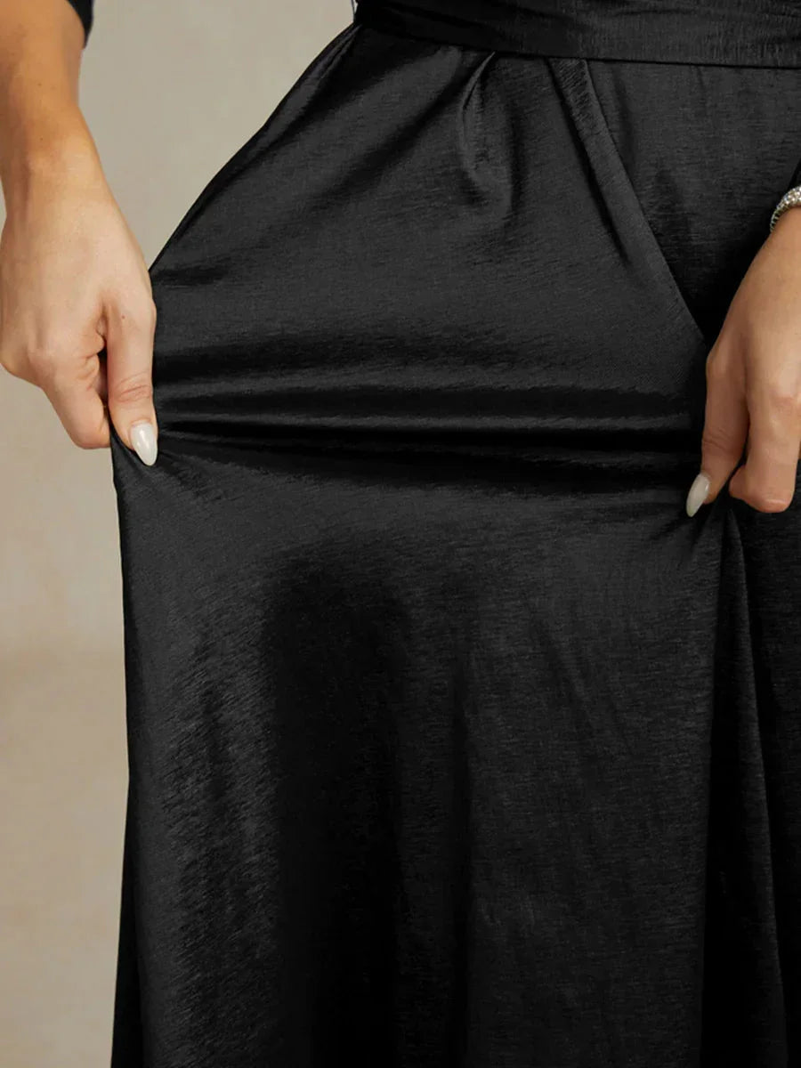 Taffeta High Low Dress