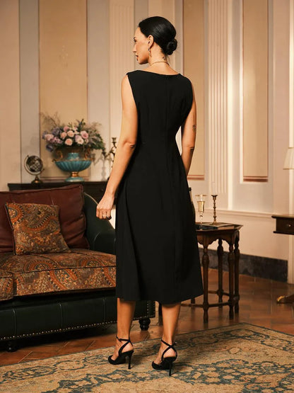 Sleeveless Sheath Midi Dress