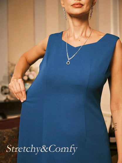 Sleeveless Sheath Midi Dress