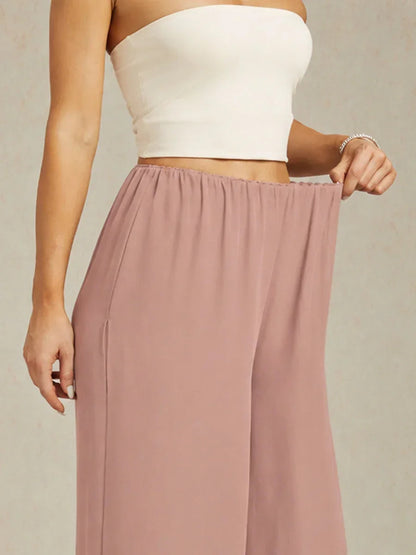 Cropped Wide Leg Pants