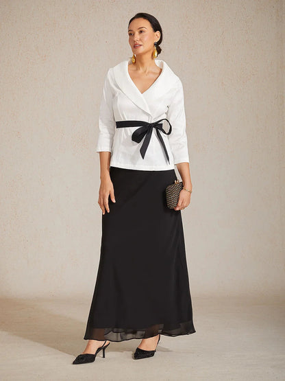 Maxi Chiffon Mid-Waist Skirts