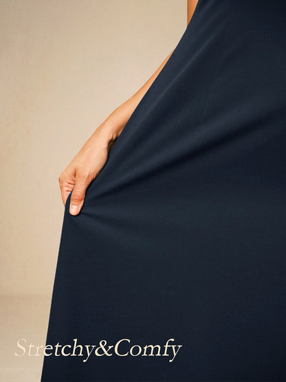 Elegant Ruffle Maxi Dress