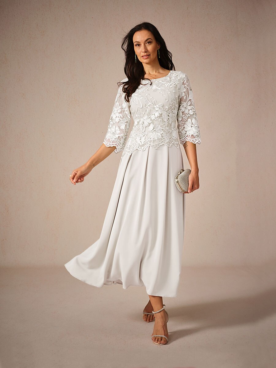 Ruffle Ruched Lace Maxi Dress