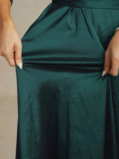 Taffeta High Low Dress