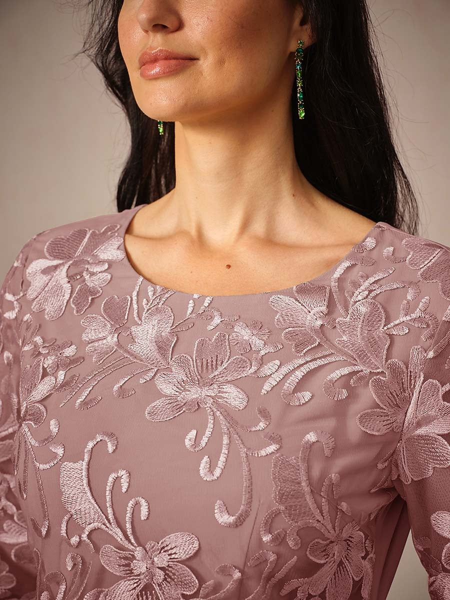 Lace A Line Maxi Dress