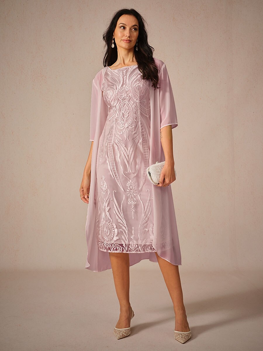 Chiffon Lightweight Half Sleeve Cover-Up