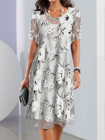 Floral Chiffon Summer Dress